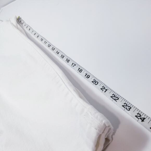 Liverpool The Girlfriend Luna White Mend Distressed Jeans High Rise Rolled Hem - Picture 7 of 13